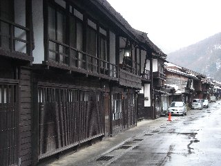 奈良井宿の街並み